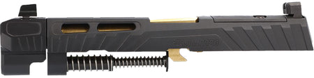 Sig Sauer 8901002 P320 9mm Luger Gold/Black Stainless Steel Optic Ready Slide XRAY3 Sights