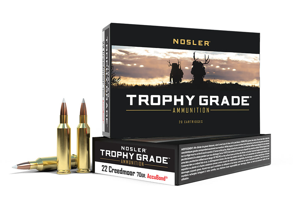 Nosler .22 Creedmoor  70gr PolyTip Ammo