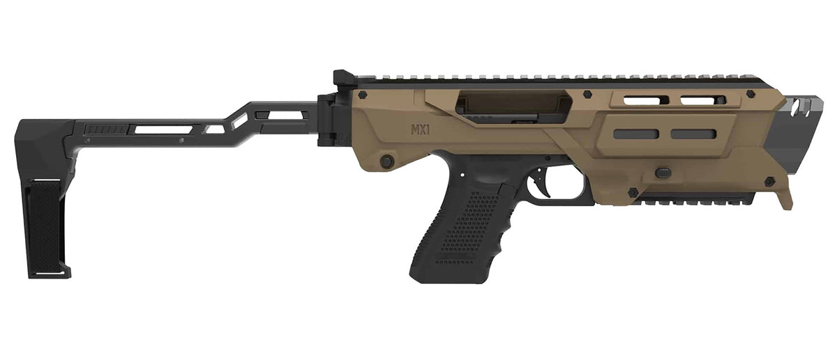 Meta Tactical Llc MX1-PS-TN MX-1 Conversion Kit Fits Glock 3/4/5 Tan Aluminum Stock