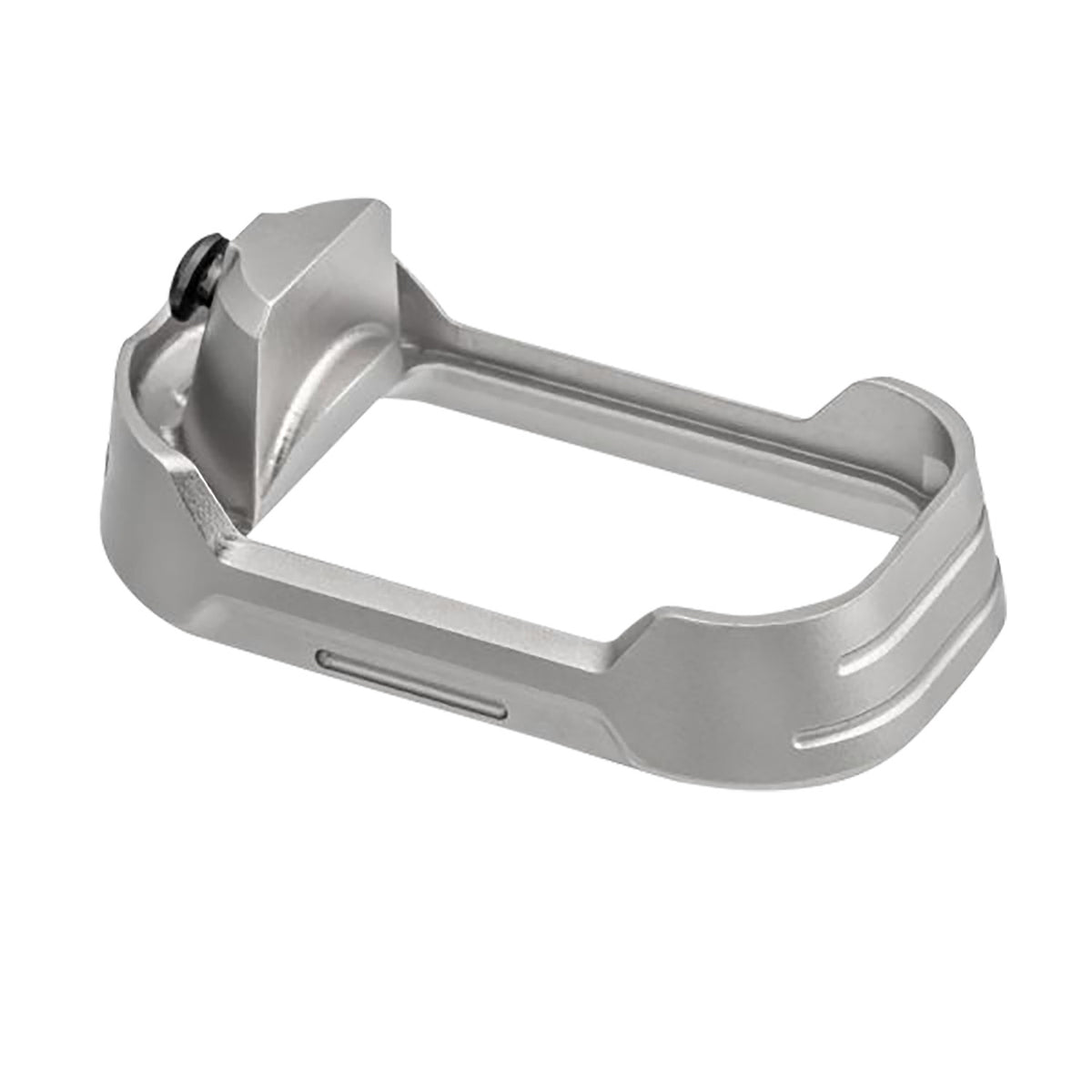 Tyrant CNC TDG17MWG3GREYBLACKSCRE Magwell Fits Glock 17 Gen 3 Grey Aluminum