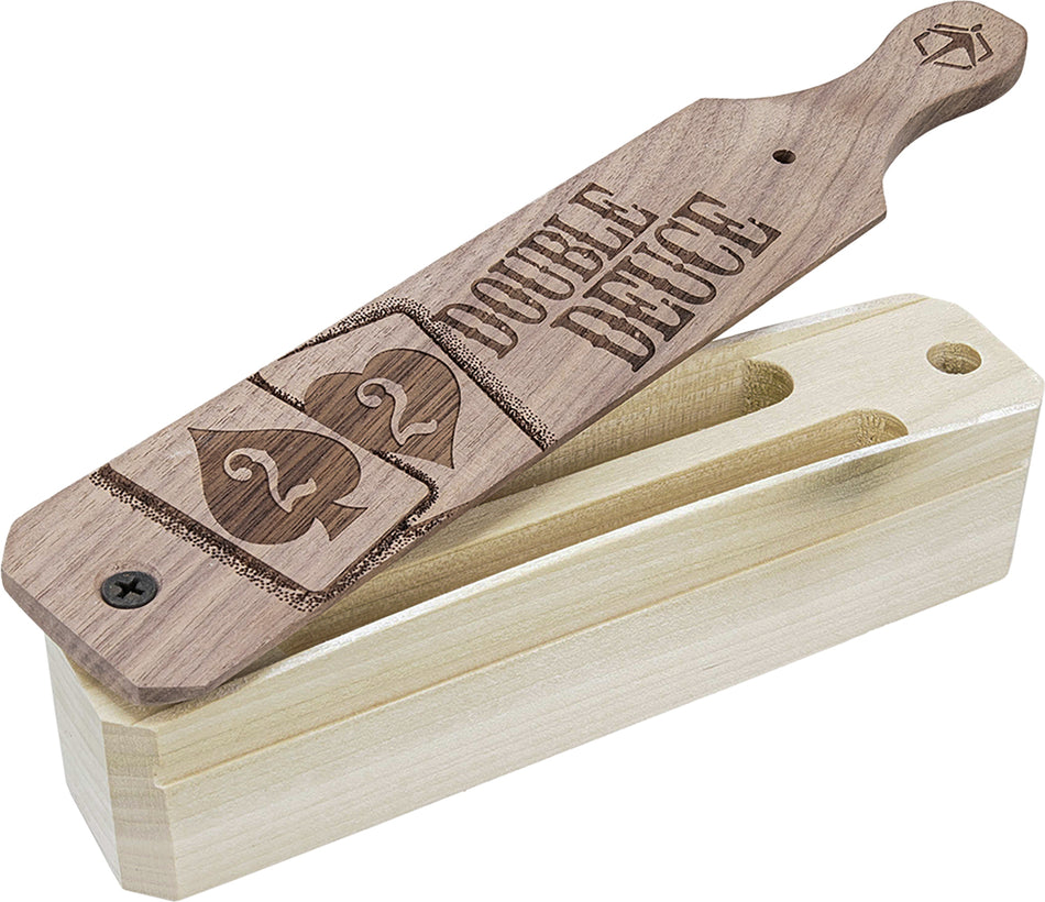 Hunters Specialties HSDTBC Double Deuce Box Call Attracts Turkey Species Walnut