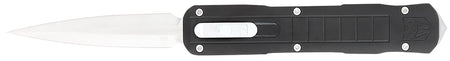 CobraTec Knives CTRPTBLKDAGNS Raptor 3.13" OTF Dagger Plain D2 Steel Blade, 4.50" Black Aluminum Handle