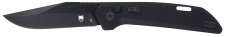 CobraTec Knives CTNAJBLK Naja 3.50" Folding Plain Black Powder Coated D2 Steel Blade, 4.75" Black G10 Scales Handle