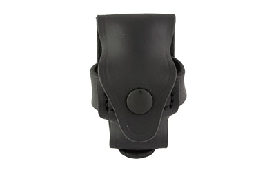 1791 Gunleather Revolver Single Carrier Speed Loader, Outside Waistband Belt Carrier, Fits Most J and K-Frame Speed Loaders, Steer Hide, Stealth Black, Ambidextrous RV-SLS-SBL-A
