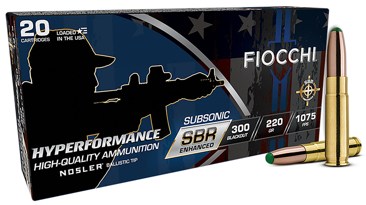 Fiocchi .300 AAC Blackout Hyperformance SBR Enhanced 220gr PolyTip Ammo