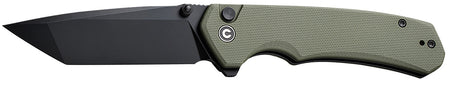 Civivi Knives C19059C-2 Brazen 3.46" Folding Plain Black D2 Steel Blade, OD Green Textured G10 Handle
