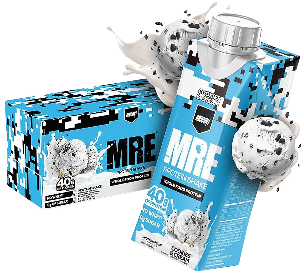 Redcon1 RC1MRERTDCC12 MRE Ready to Drink Cookies N Cream 12 Pack 810044575705