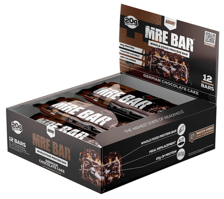 Redcon1 RC1MREBGCC12 MRE Protein Bar German Chocolate Cake 12 Pack 810044570755