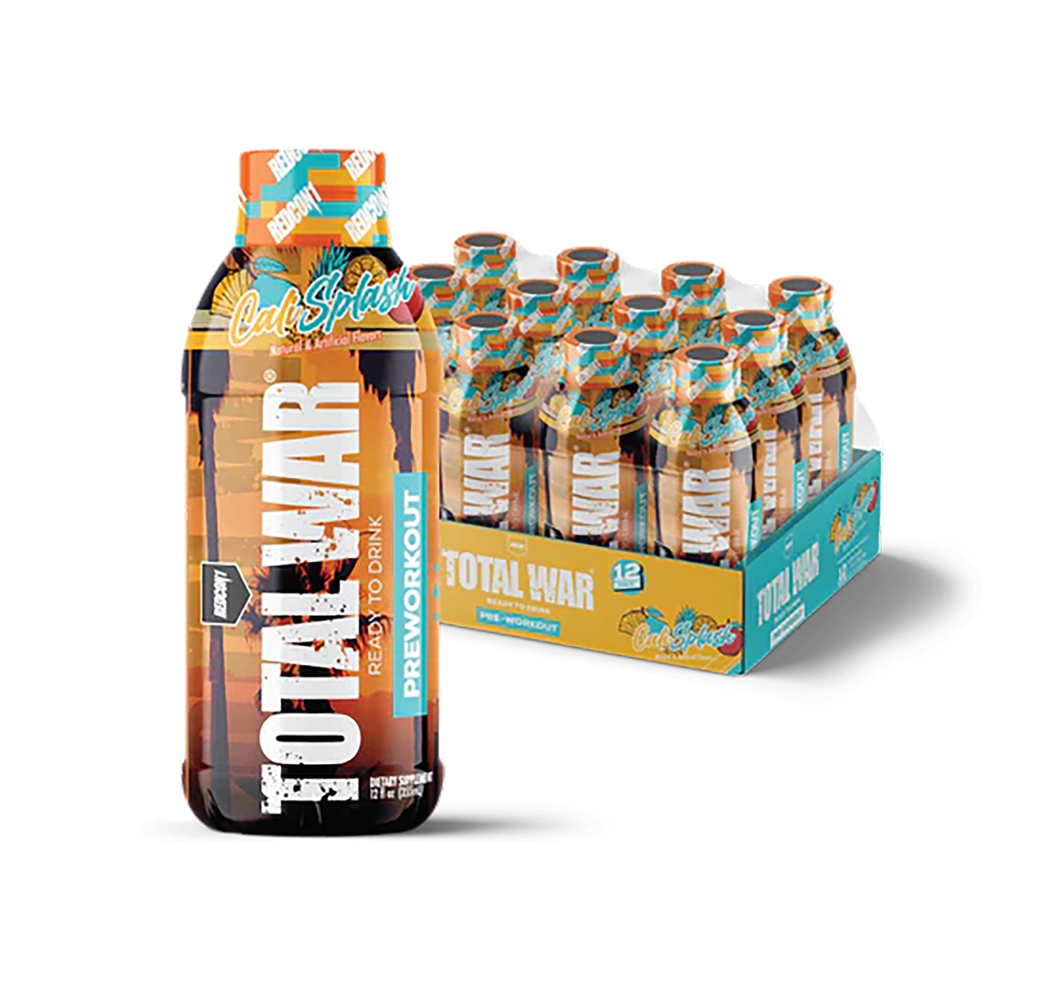 Redcon1 RC1TWRTDCS-12 Total War Ready to Drink Cali Splash 12 Pack 810044572452