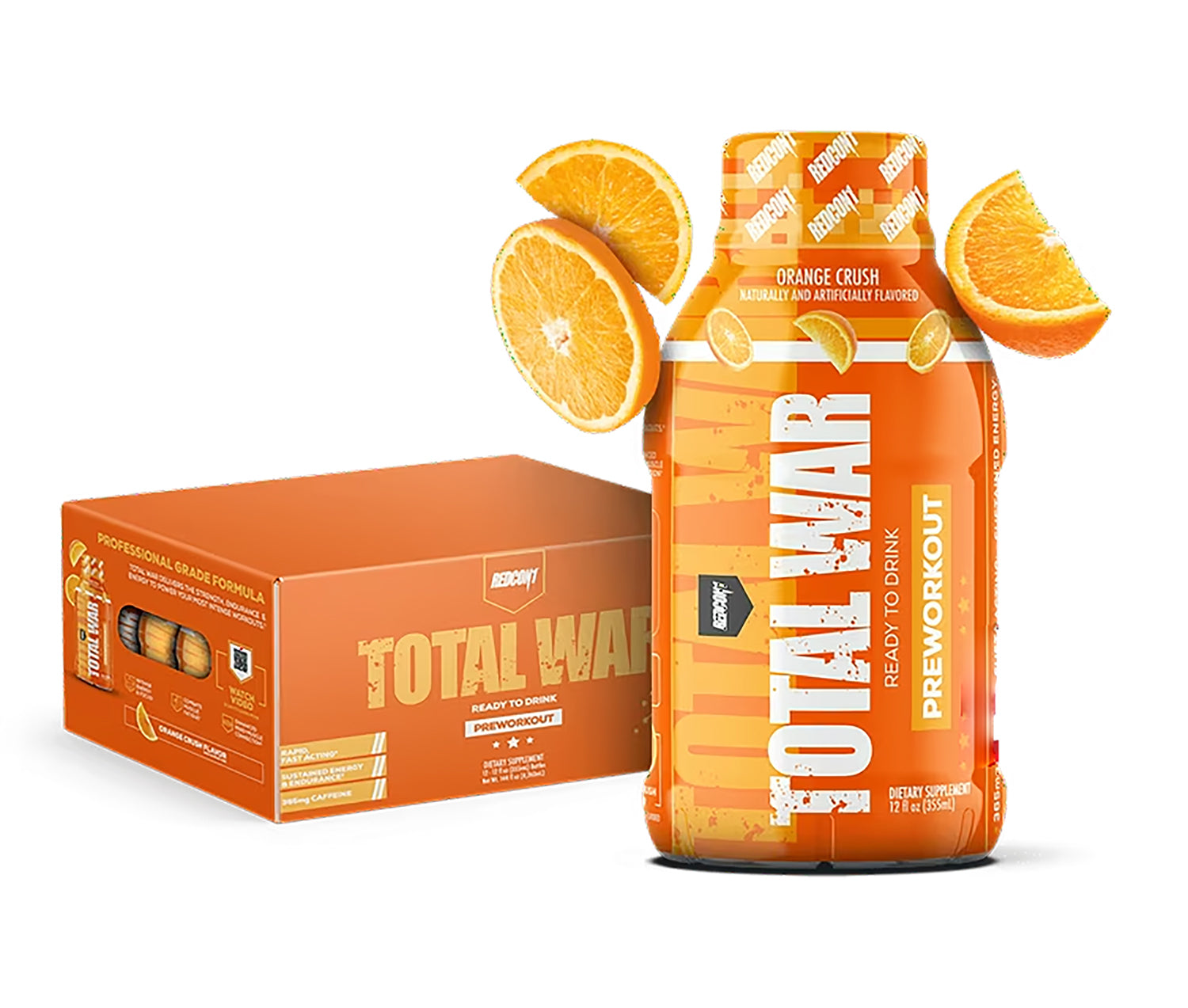Redcon1 RC1TWRTDOC12 Total War Ready to Drink Orange Crush 12 Pack 810044570199