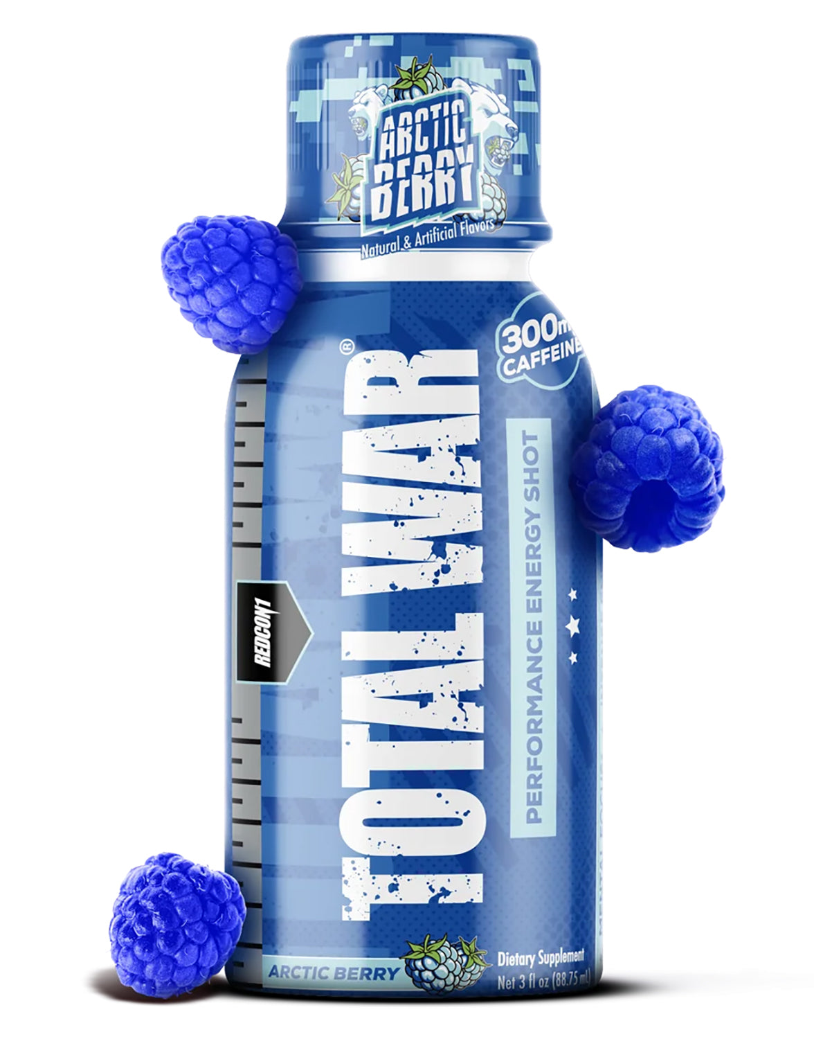 Redcon1 RC1TWSAB Total War Energy Shots Artic Berry 12 Pack 810044577693