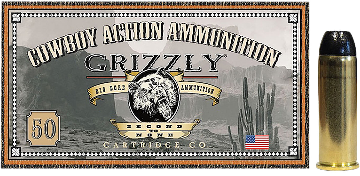 Grizzly Ammo GC44M2 44RemMag 200gr Round Nose Flat Point 50 Per Box/10 Case