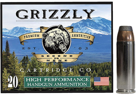 Grizzly Ammo GC45C+P10 45Colt+P 300gr Bonded Flat Point 20 Per Box/10 Case