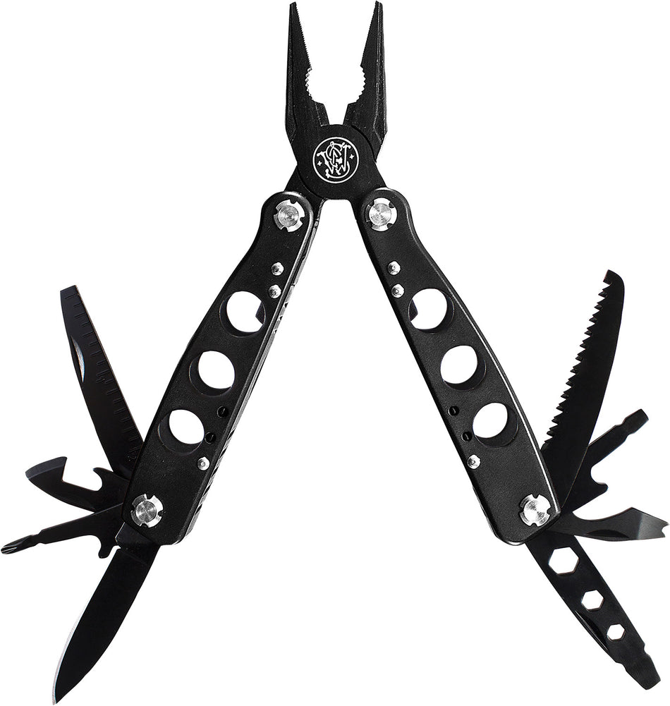Smith & Wesson Knives SWMT1CP Multi-Tool Black 6.50" Long Includes Case