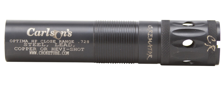 Carlson's Choke Tubes 11563 Cremator Beretta Optima HP 12 Gauge Close Range Ported Steel