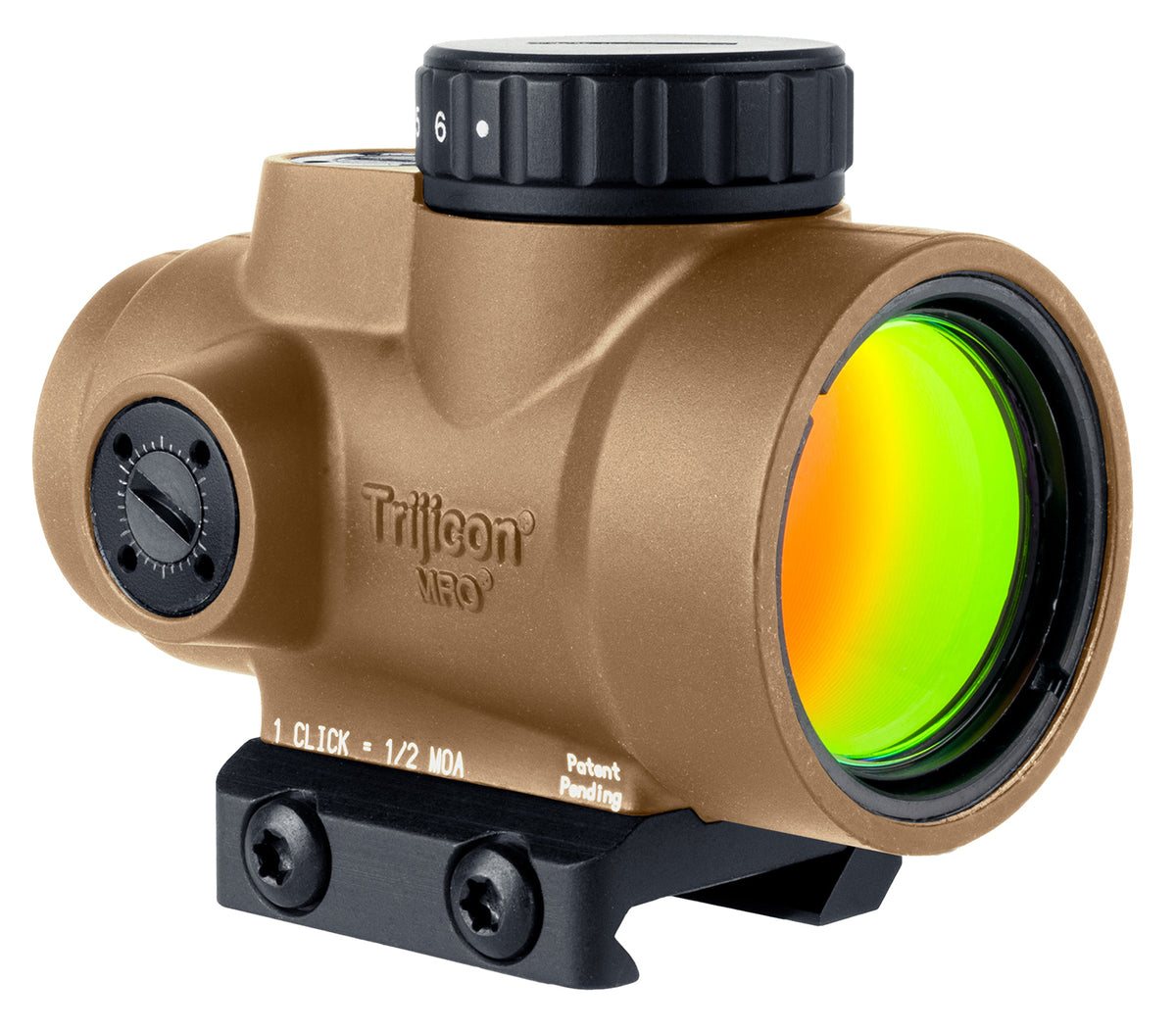 Trijicon 2200326 MRO SD Coyote Tan 1x25mm 2 MOA Red Dot Reticle Low Mount