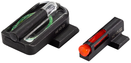 HiViz SFHFD21 FastDot H3 Red/Fiber Optic Green Tritium Black Frame Fits Springfield Hellcat Pro