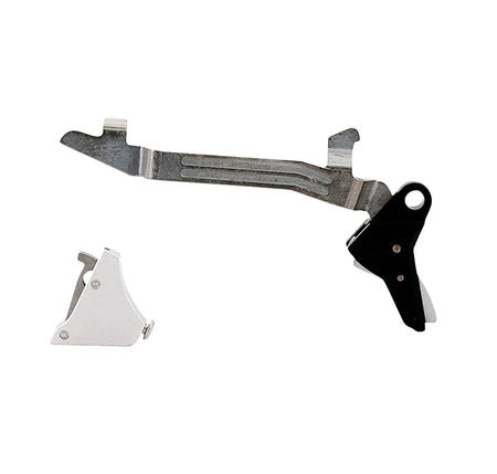 Timney Triggers ALPHAGLOCK5LARGESILVER Alpha Competition 10mm/45 ACP Silver Fits Glock 20/20MOS/21/21MOS/29/30 Gen 5 Large Frame