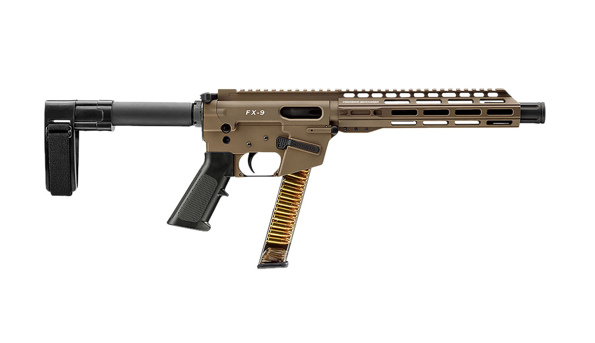 FREEDOM ORDNANCE FX9P10SBM-FDE FX9P 9mm Luger 10" Flat Dark Earth