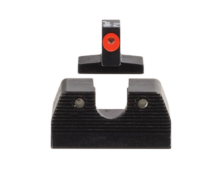 Trijicon 600891 HD XR Night Sight Set Green Tritium/Orange Outline Front, Green Tritium Rear, Black Frame, Fits FN FNP/FNX