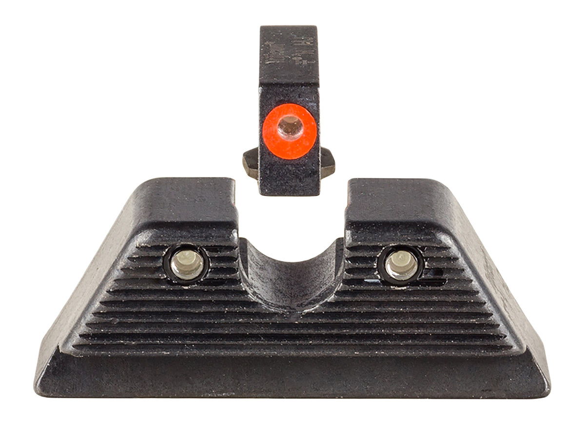 Trijicon 601092 HD XR Night Sight Set Green Tritium/Orange Outline Front, Green Tritium Rear, Black Frame, Fits Most Glock/17 MOS/19 MOS/45 MOS
