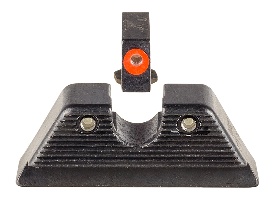 Trijicon 601092 HD XR Night Sight Set Green Tritium/Orange Outline Front, Green Tritium Rear, Black Frame, Fits Most Glock/17 MOS/19 MOS/45 MOS