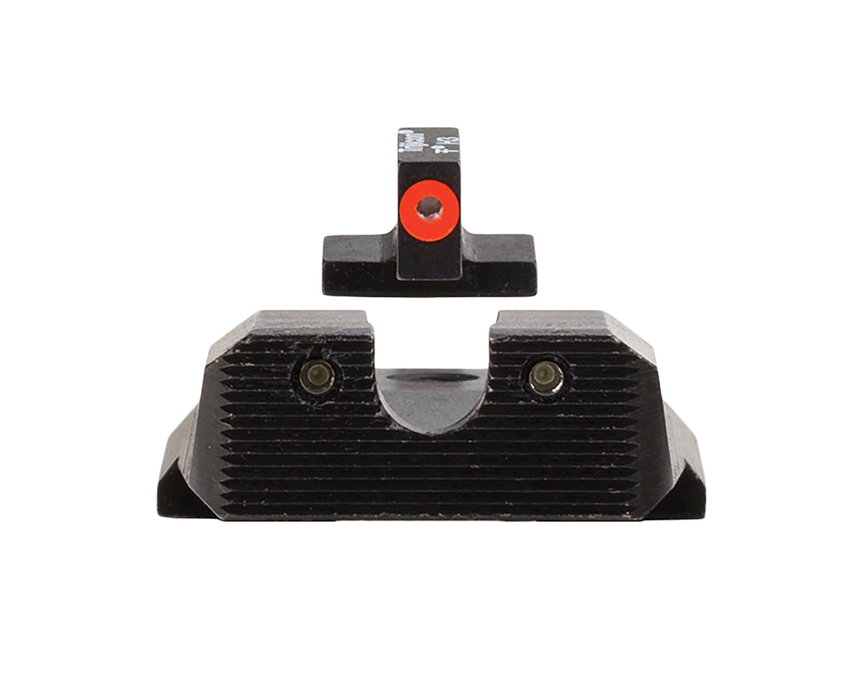 Trijicon 600851 HD XR Night Sight Set Green Tritium/Orange Outline Front, Green Tritium Rear, Black Frame Fits S&W M&P/M&P M2.0