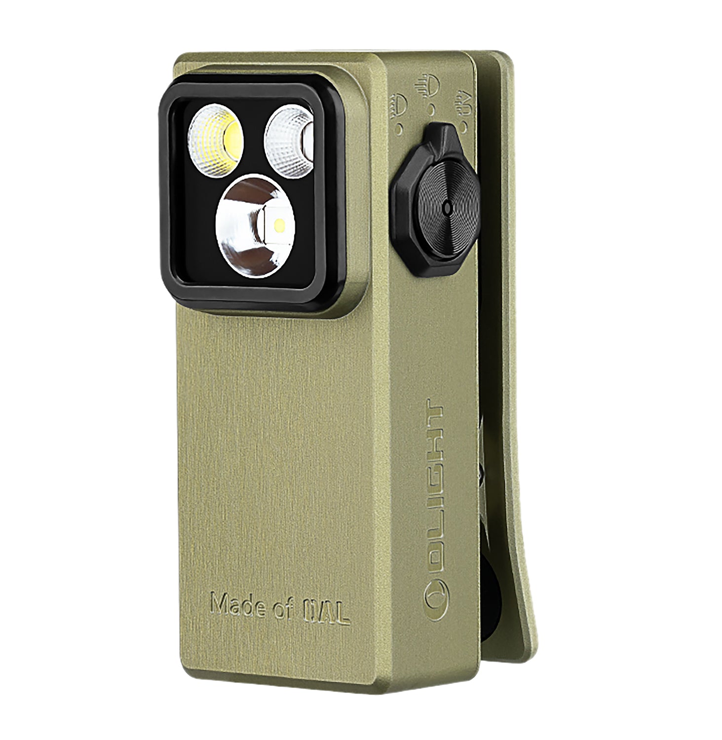 Olightstore Usa Inc OCLIPULTRAOG Oclip OD Green Aluminum Alloy 300 Lumens