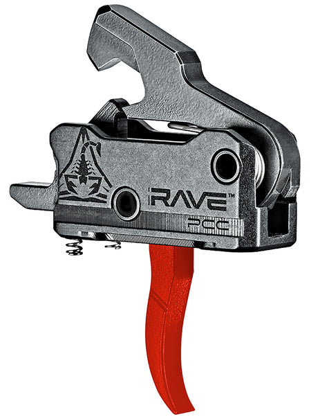 Rise Armament T017PCCRED Rave Pistol Caliber Carbine Black/Red Curved