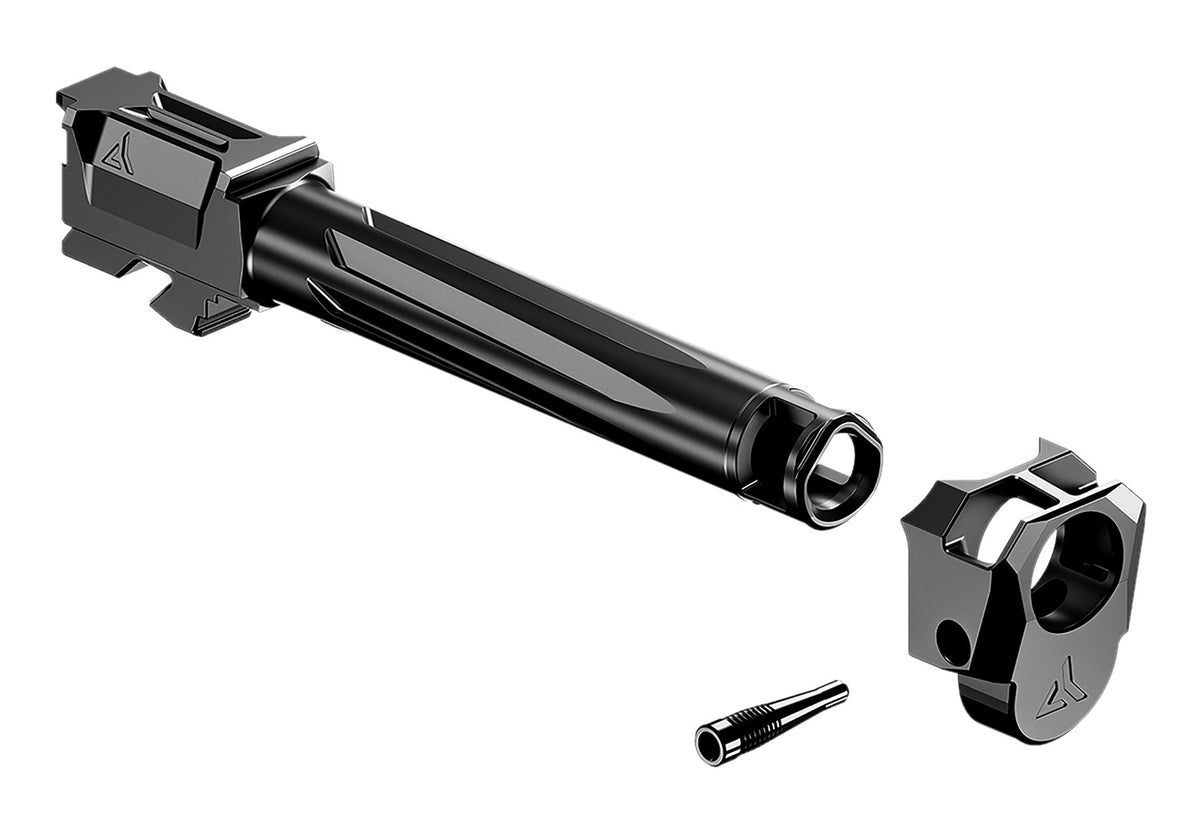 Radian Weapons R0881 Ramjet & Afterburner Combo 9mm Luger Compatible w/Glock 17 Gen3, Black Stainless Steel