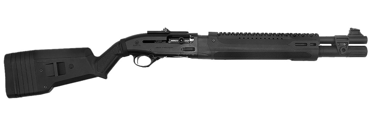 Langdon Tactical Tech LTT1301HBFRMBLK Beretta 1301 3" 7+1 18.50" Black Oxide Heat Shield Barrel, Black Aluminum Receiver w/Picatinny Rail, Black Magpul Polymer Stock, Beretta Patrol Forend