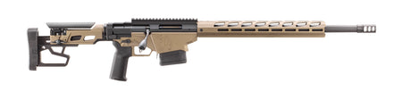 Ruger 18104 Precision 308 Win 10+1 20" Black Threaded Barrel, Smoked Bronze Cerakote Picatinny Rail Steel Receiver, M-LOK Handguard, Adj Folding Black Stock, Magpul K2-XL Grip