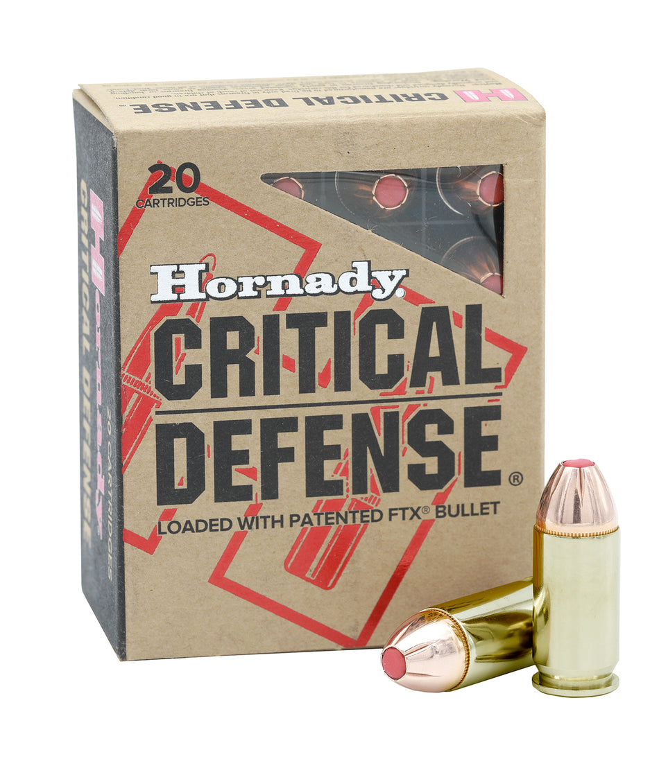 Hornady .45 ACP/Auto Critical Defense +P 185gr PolyTip Ammo