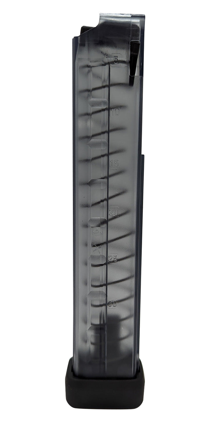 B&T Firearms BT30183N 30rd 9mm Luger Fits MP9/TP9/APC9/SPC9 Translucent Black Polymer