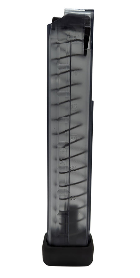 B&T Firearms BT30183N 30rd 9mm Luger Fits MP9/TP9/APC9/SPC9 Translucent Black Polymer