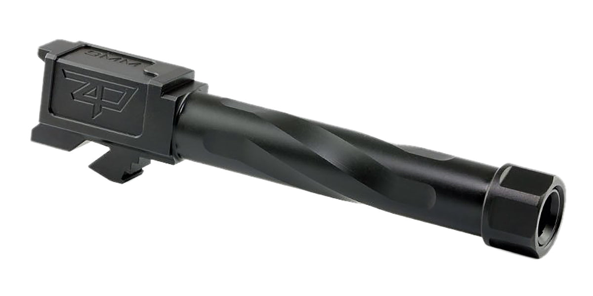 Zaffiri Precision ZP.19BTBN 9mm Fits Glock 19 Gen 1-5 4.60" Black 416R Stainless Steel
