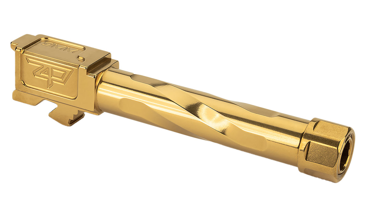 Zaffiri Precision ZP.19BTG 9mm Fits Glock 19 4.50" Gold 416R Stainless Steel