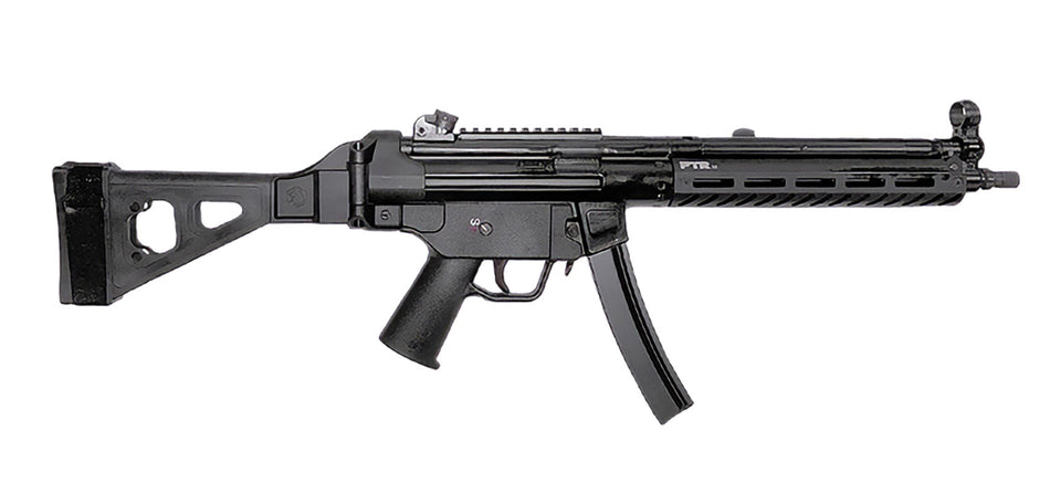 PTR 9LTBR-0090101 9LTBR 9mm Luger 30+1 12.50" Black Nitride Threaded Barrel, M-LOK Handguard, Black Anodized Aluminum Receiver w/Picatinny Rail, Black Synthetic SB Tactical Brace, Black Polymer Grip