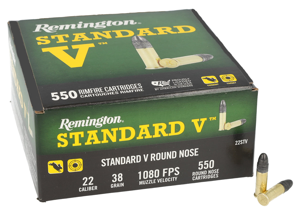 Remington .22 Long Rifle Standard V 36gr Solid Ammo