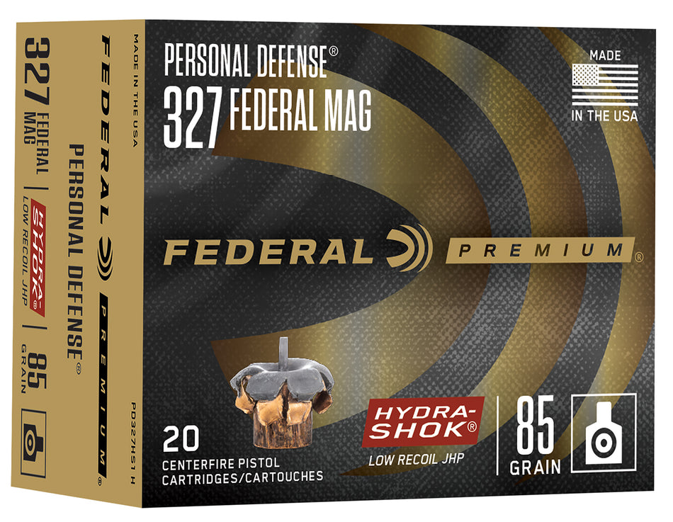 Federal .327 Federal Mag Hydra-Shok 85gr JHP Ammo