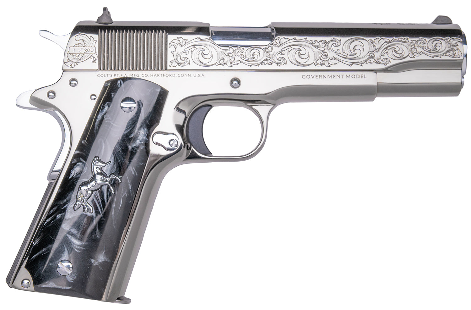 CNC CNCWARHORSE COLT 1911 45 5 HP DLC/SIL BRK