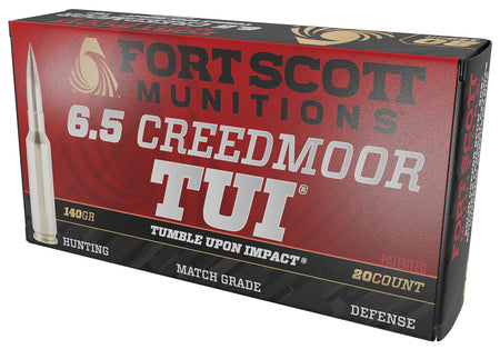 Fort Scott Munitions 6.5mm Creedmoor  140gr Solid Ammo