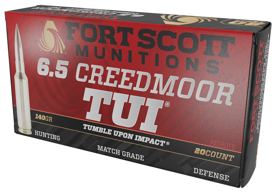 Fort Scott Munitions 6.5mm Creedmoor  140gr Solid Ammo