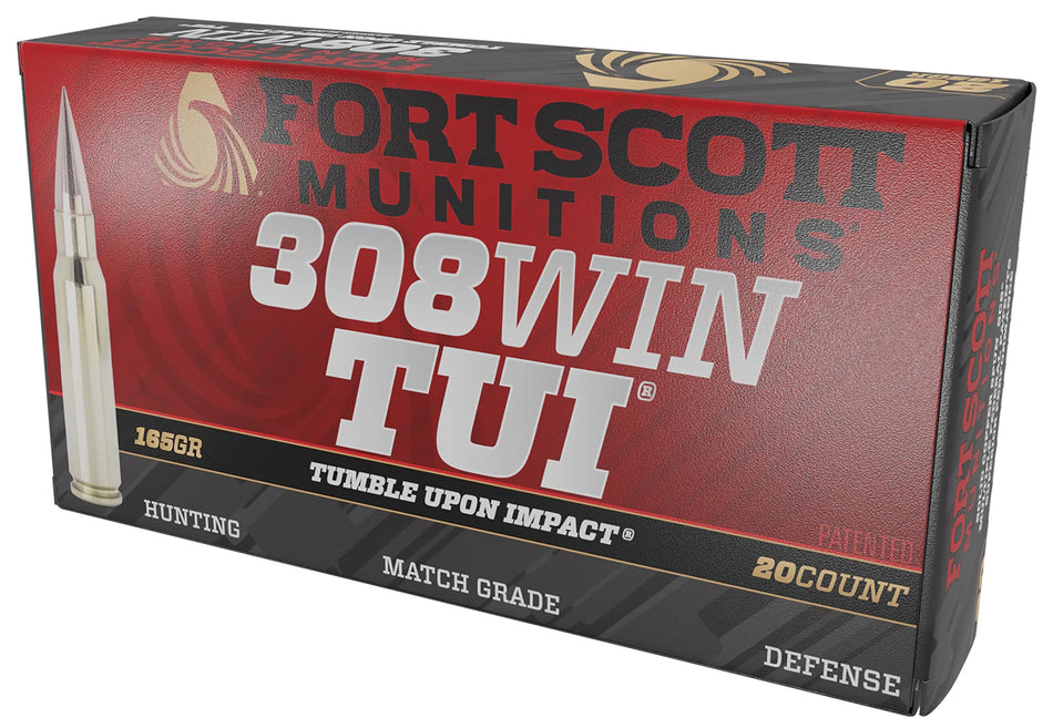 Fort Scott Munitions .308 Win / 7.62x51mm  165gr Solid Ammo