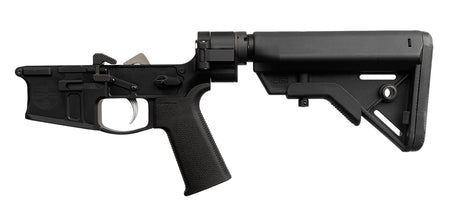 Shield Arms SA-SA15FB SA-15 Complete Lower Receiver Multi Aluminum Black Anodized B5 Systems Bravo for AR-15