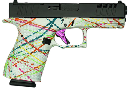 Great Lakes Firearms GL19SWHT Striker Compact Frame 9mm Luger 15+1 4" Black Nitride Barrel, Optic Cut/Serrated/Window Cut Slide, Polymer Frame, RMR Footprint, Ambidextrous