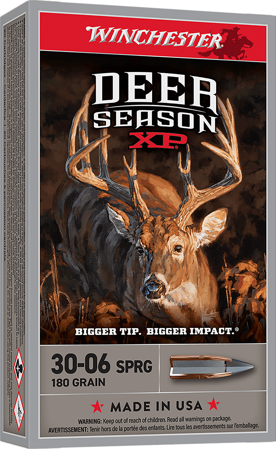 Winchester .30-06 Springfield DEER SEASON XP 180gr PolyTip Ammo