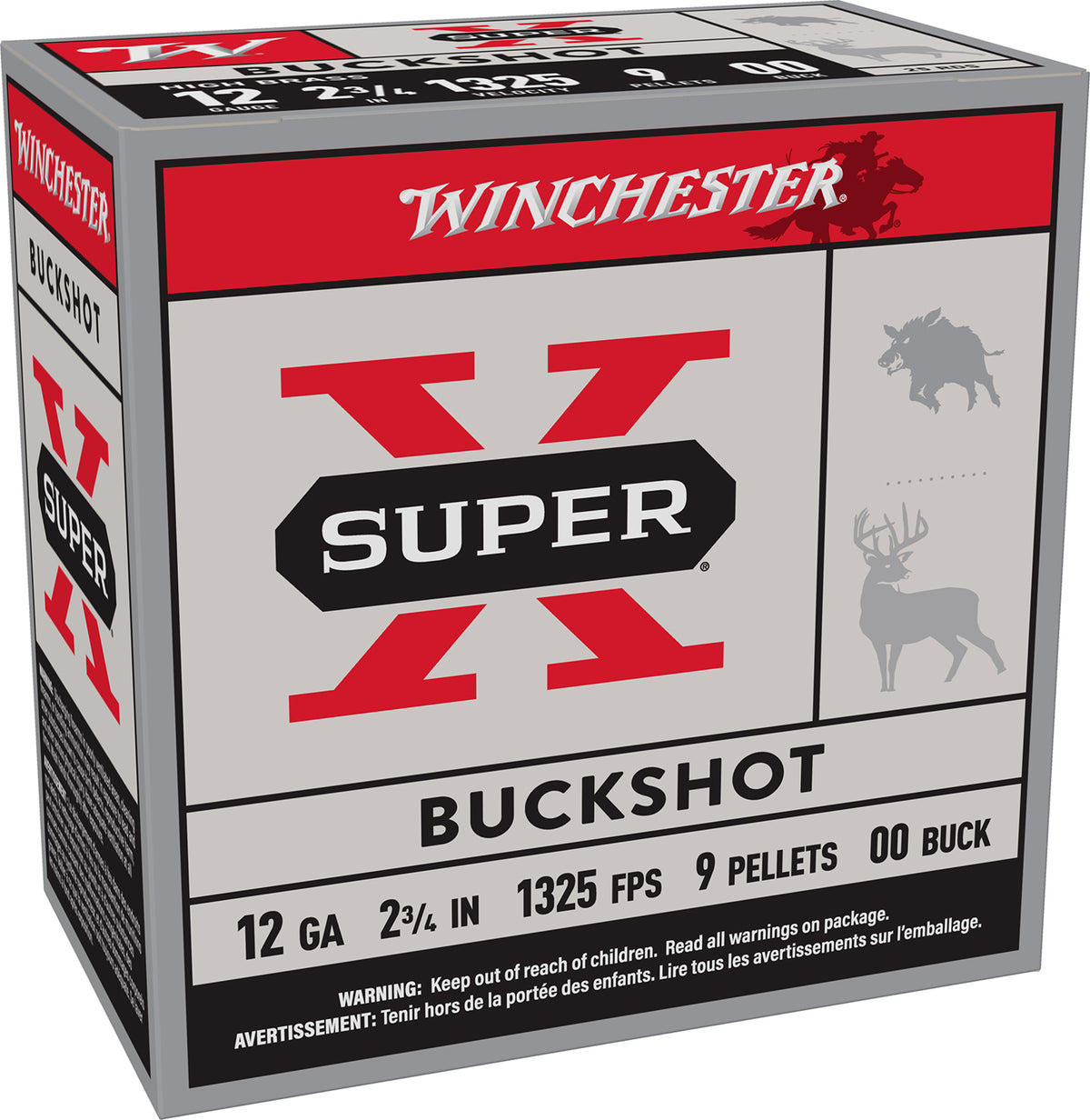 Winchester  12 Gauge 2.75 in 1-1/8 oz 00 Buck