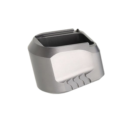 Tyrant CNC TDMPMAGEXFSGREY Magazine Extension Fits S&W M&P 9/40 5rd Compatible w/ Full-Size M&P 1.0/2.0 frames Grey Aluminum
