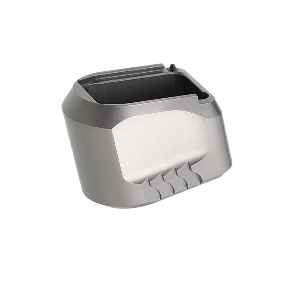 Tyrant CNC TDMPMAGEXFSGREY Magazine Extension Fits S&W M&P 9/40 5rd Compatible w/ Full-Size M&P 1.0/2.0 frames Grey Aluminum
